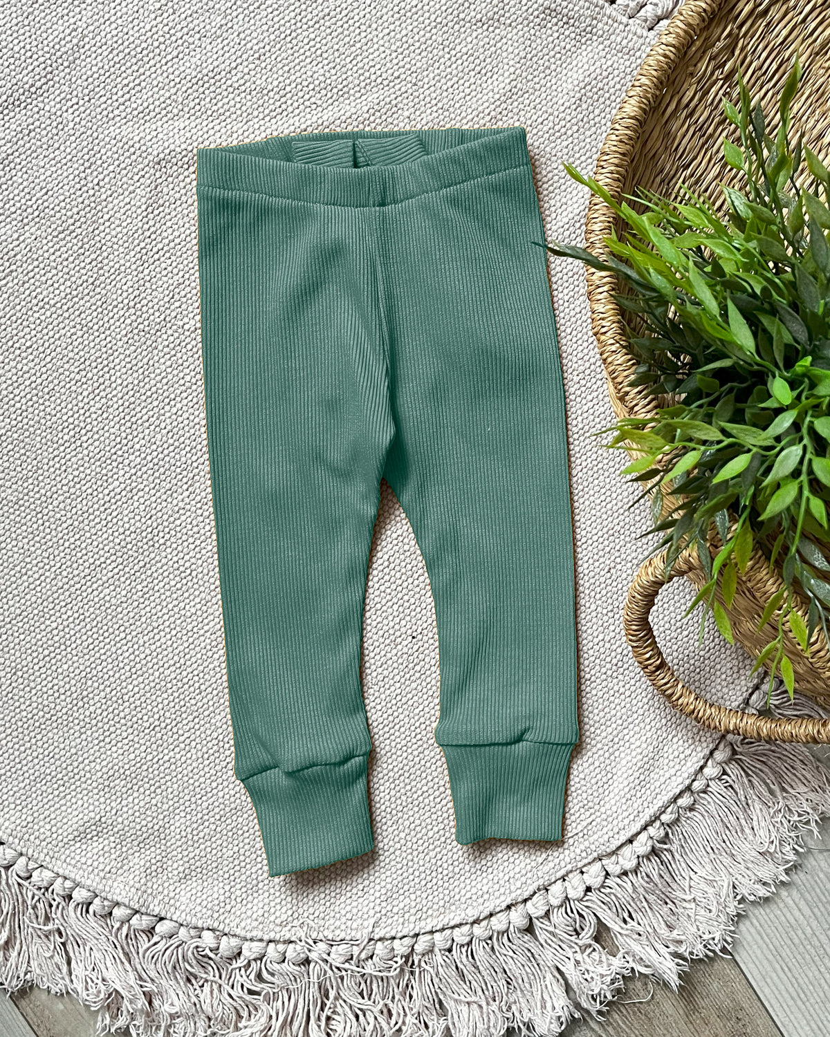 Ribbed Sage Leggings