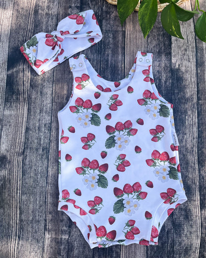 Jahody pamprdy - Romper Summer