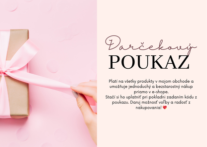 Elektronický darčekový poukaz