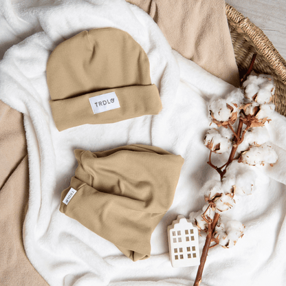 Zvýhodnený set: čiapka + nákrčník 🖤Mocca