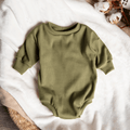🌿 Sweater Romper Military