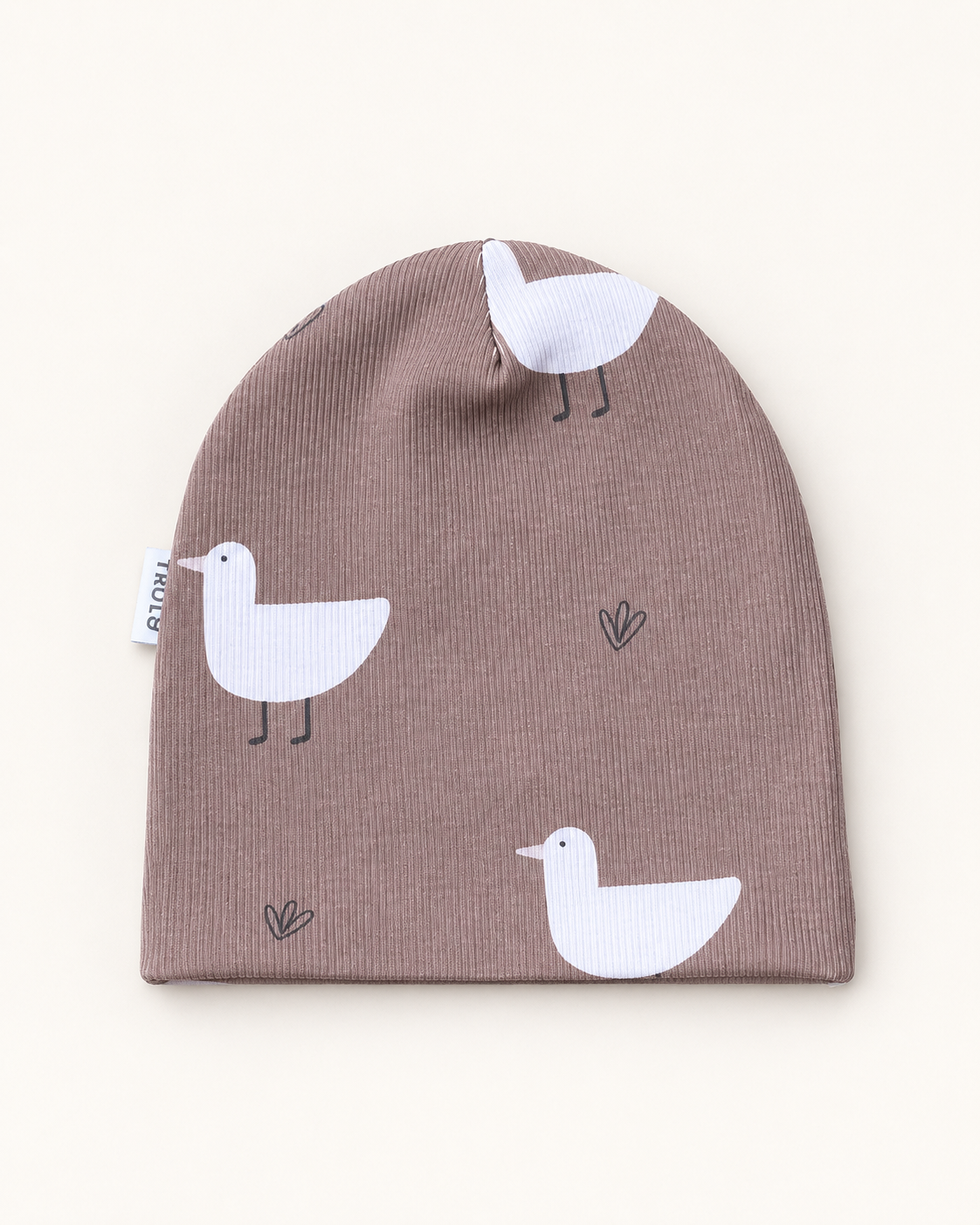 RIB čiapka hnedé húsky