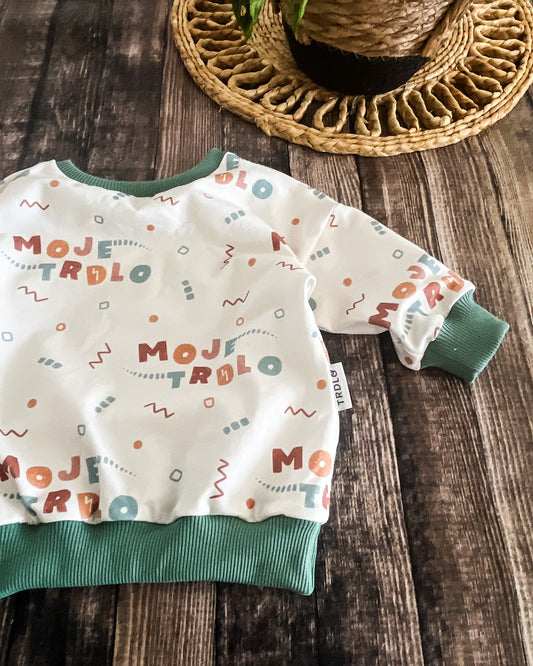Mikina „MOJE TRDLO“ – veľkosť 74 – skladom, odosielam hneď