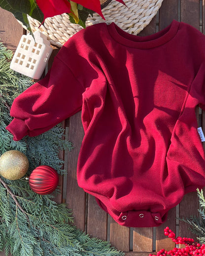 Sweater romper ( body) vínová