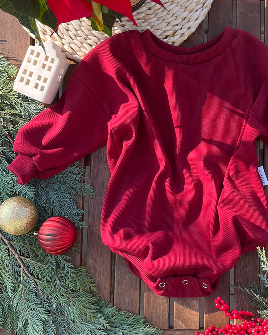 Sweater romper ( body) vínová