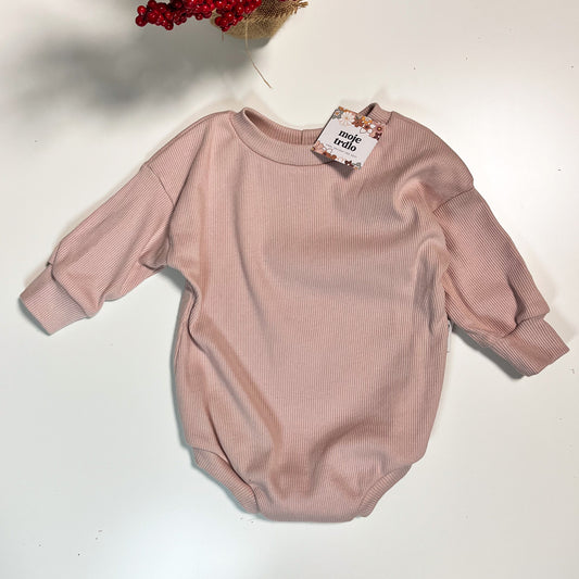 Sweater romper svetloružová 6-9m (74)