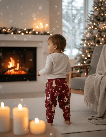 Baggy tepláky Vianočný les