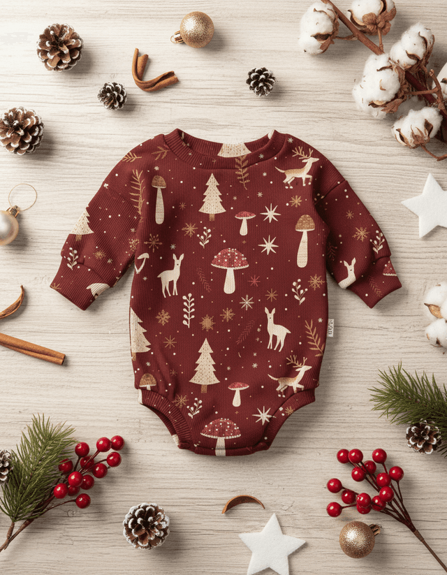 Sweater Romper Vianočný les