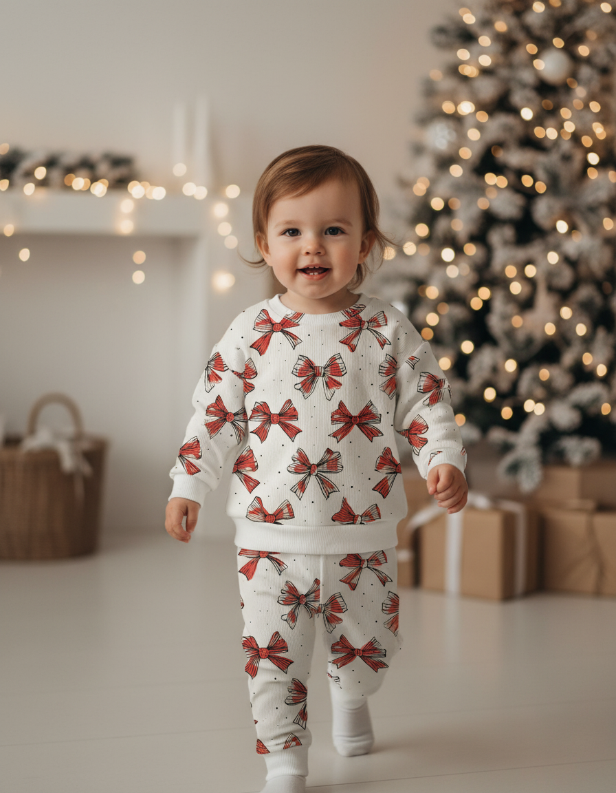 Mikina z rebrovaného úpletu Mašličky