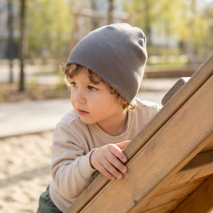 RIB čiapka Tmavá šedá