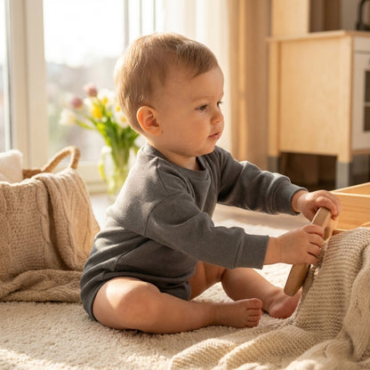 Sweater Romper Tmavá šedá