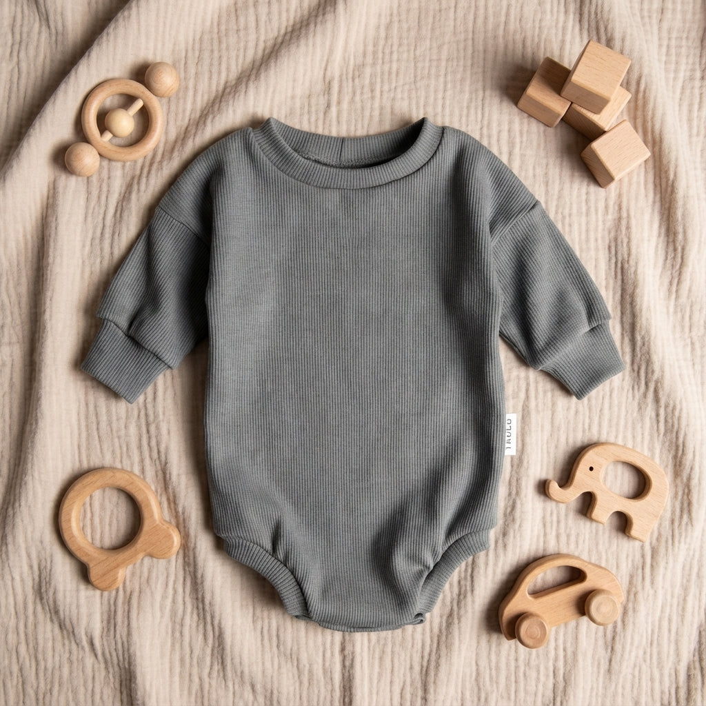 Sweater Romper Tmavá šedá