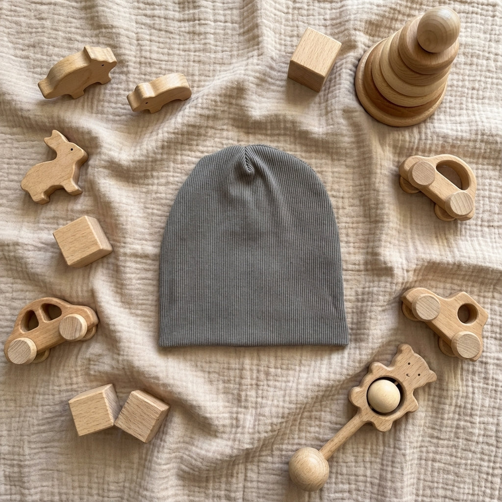 RIB čiapka Tmavá šedá