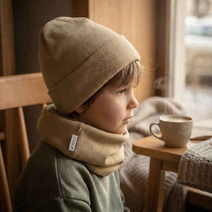 Zvýhodnený set: čiapka + nákrčník 🖤Mocca