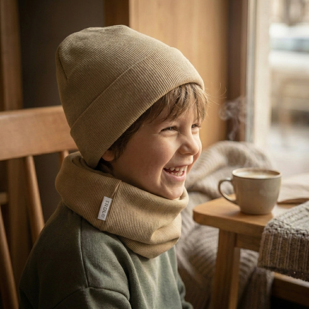 Zvýhodnený set: čiapka + nákrčník 🖤Mocca