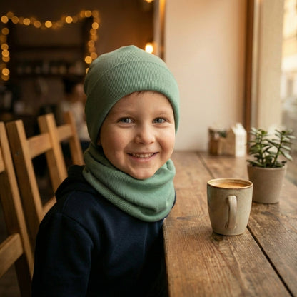 Zvýhodnený set: čiapka + nákrčník 🖤 Šalvia