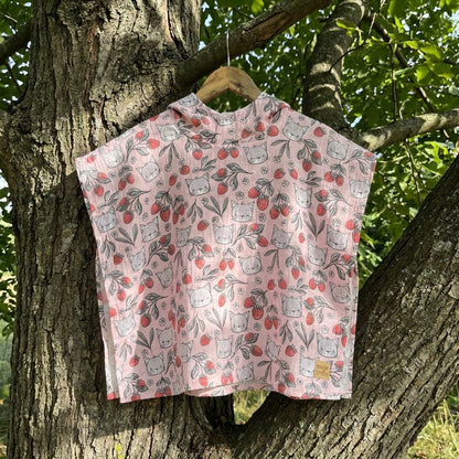Dětské mušelínové pončo Stripes